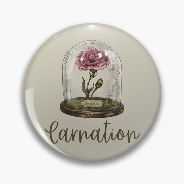 Item preview, 1 Carnation - January - Vintage Birth Flower   designed and sold by patternjp.