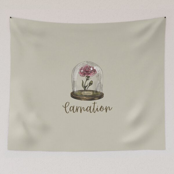 Item preview, 1 Carnation - January - Vintage Birth Flower   designed and sold by patternjp.