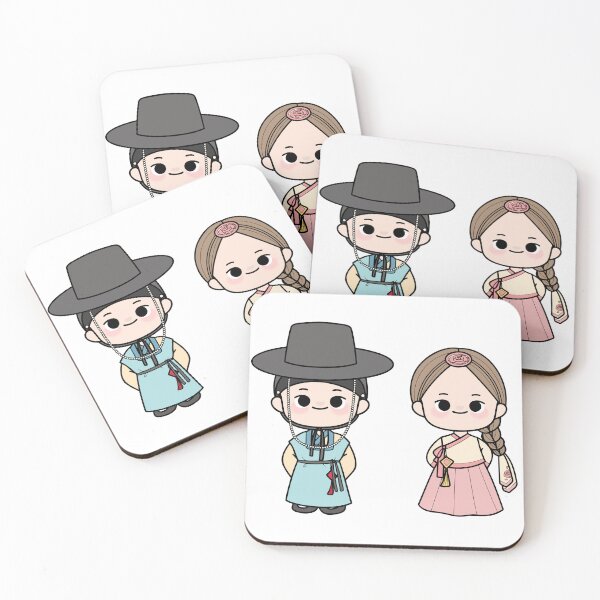 Item preview, Korean Couple in Hanbok designed and sold by EnjoyKoreaStudio.