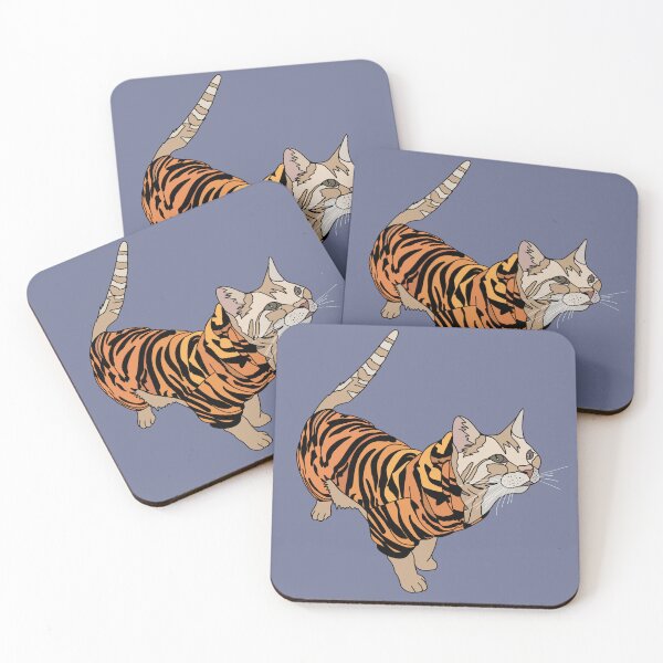Item preview, orange cat in tiger coat designed and sold by Kaczmania.