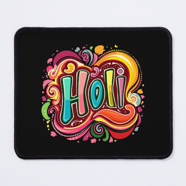 Item preview, Holi Whirl: Swirling Colors and Festive Flair Typography designed and sold by FEBRICAST.