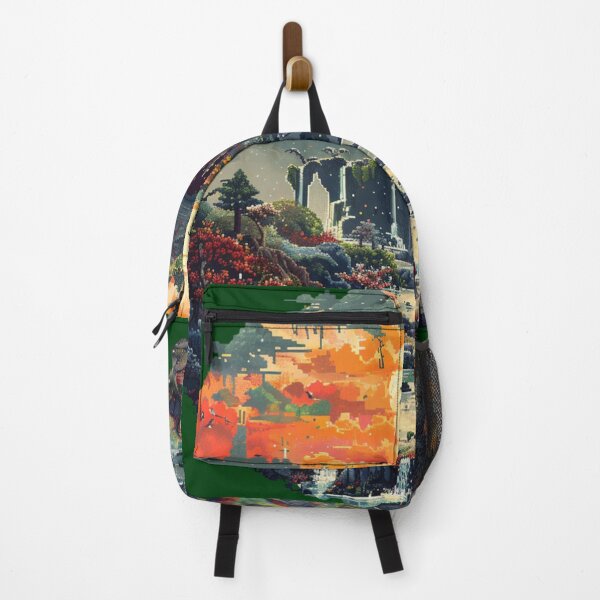 Item preview, Pixelated Adventure: Hero's Quest Landscape designed and sold by Ace Apparel Attire.