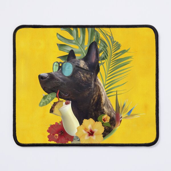 Item preview, Dutch Shepherd Tropical Summer Vibes designed and sold by k9printart.