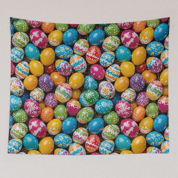 Item preview, Festive Eggstravaganza - Colorful Easter Egg Pattern for Spring Celebrations designed and sold by Xerophayze.