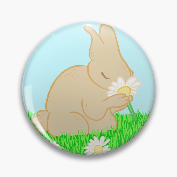 Item preview, Bunny Smelling Flower designed and sold by sydhanke42.
