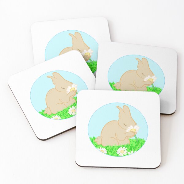 Item preview, Bunny Smelling Flower designed and sold by sydhanke42.