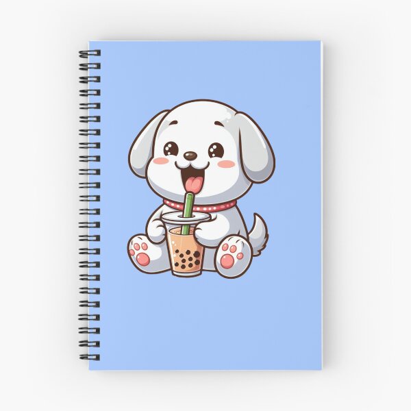 Item preview, Cute White Dog Driking Bubble Tea Clipart, Adorable Puppy Clipart, Cute Animals designed and sold by SnuggleSafari.