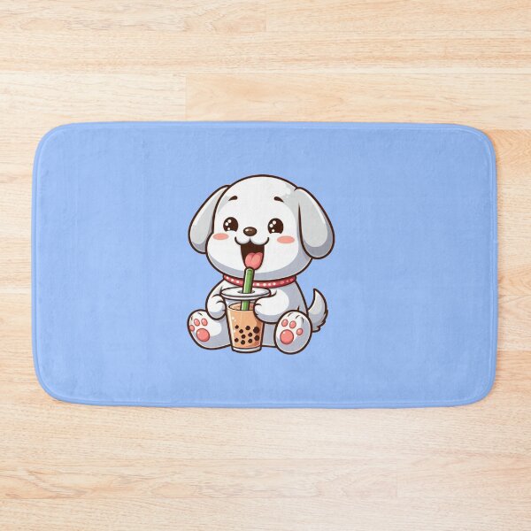 Item preview, Cute White Dog Driking Bubble Tea Clipart, Adorable Puppy Clipart, Cute Animals designed and sold by SnuggleSafari.