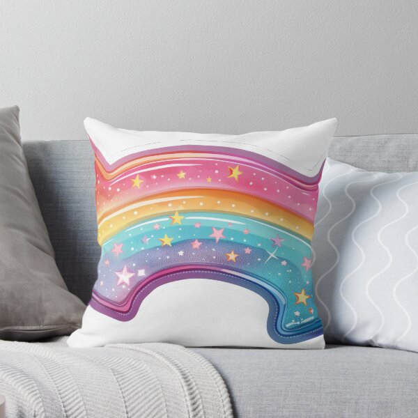 Item preview, Vibrant sticker of a stylized shooting star with a rainbow trail and glittering stars, ai generated designed and sold by rajeshbac.