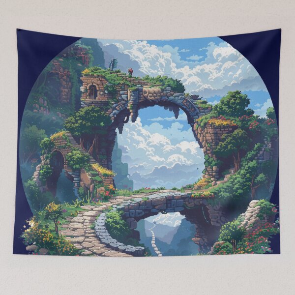 Item preview, Heroic Pixels: Journey Through Classic Landscape designed and sold by Ace Apparel  Attire.