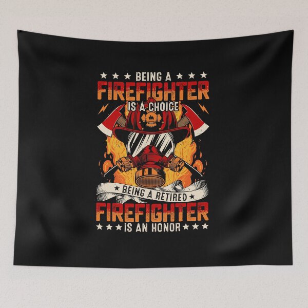 Item preview, Firefighter Tshirt on black background  designed and sold by Richie-Jeep.