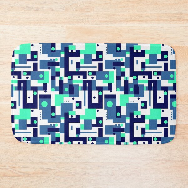 Item preview, Abstract Blue Hues on White designed and sold by TwylaRaeDesigns.