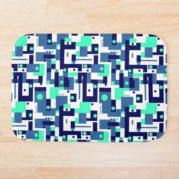 Item preview, Abstract Blue Hues on White designed and sold by TwylaRaeDesigns.