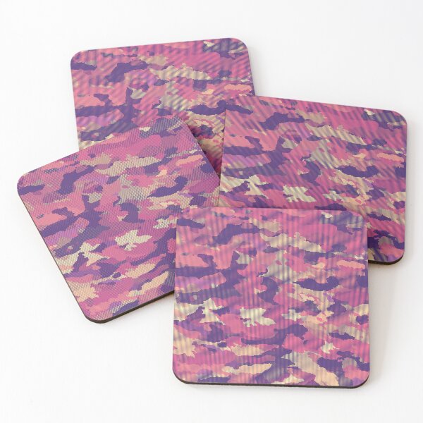 Item preview, Orange Pink Camo Camouflage Geometric Dots Pattern Texture designed and sold by CroDesign.