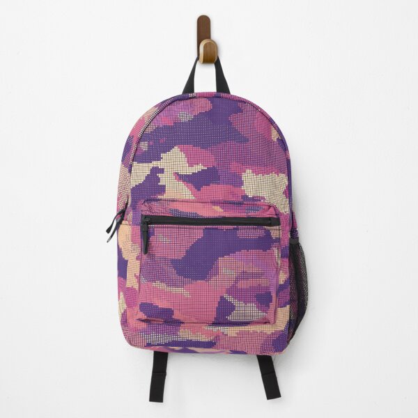 Item preview, Orange Pink Camo Camouflage Geometric Dots Pattern Texture designed and sold by CroDesign.