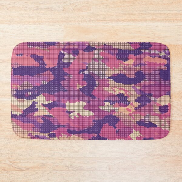 Item preview, Orange Pink Camo Camouflage Geometric Dots Pattern Texture designed and sold by CroDesign.