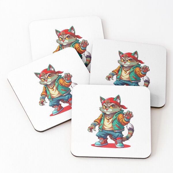 Item preview, Groovy Hip-Hop Cat - Urban Coolness designed and sold by merchtrends-svg.