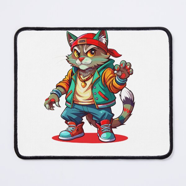 Item preview, Groovy Hip-Hop Cat - Urban Coolness designed and sold by merchtrends-svg.