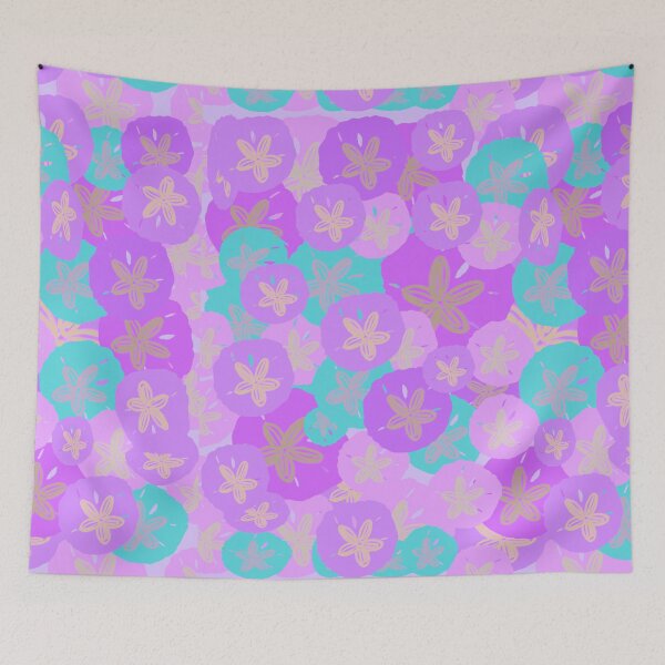 Item preview, Brightly Colored Sand Dollars - Purple and Blue Sand Dollars - Hand-drawn designed and sold by Victoria Rose.