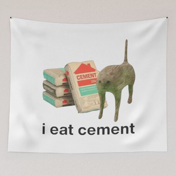 Item preview, I Eat Cement Cat Funny designed and sold by stevengenaldo.