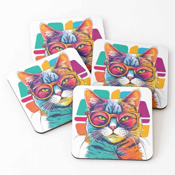 Item preview, Charming Cat in Glasses 5 designed and sold by Tom-Johnson.