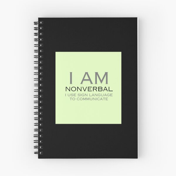 Item preview, I am nonverbal, I use sign language designed and sold by Diabumblebee.