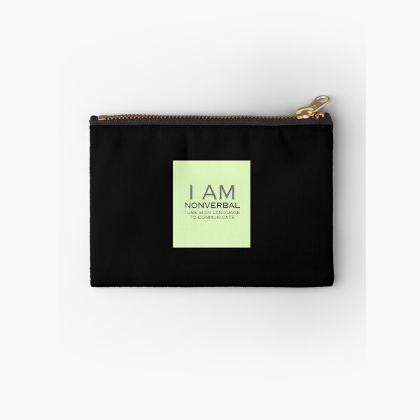 Item preview, I am nonverbal, I use sign language designed and sold by Diabumblebee.