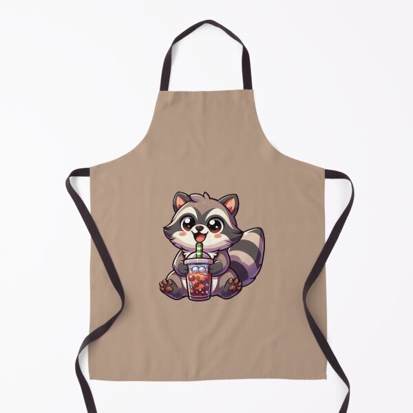 Item preview, Cute Racoon Driking Bubble Tea Clipart, Racoon Clipart, Cute Animals designed and sold by SnuggleSafari.