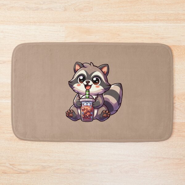 Item preview, Cute Racoon Driking Bubble Tea Clipart, Racoon Clipart, Cute Animals designed and sold by SnuggleSafari.