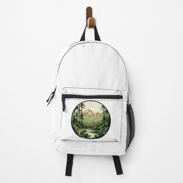 Item preview, Circular Mountain Forest Jungle Landscape designed and sold by Tom-Johnson.