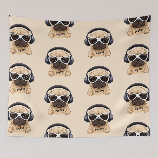 Item preview, Pug dog with funny designed and sold by Shopjerry.