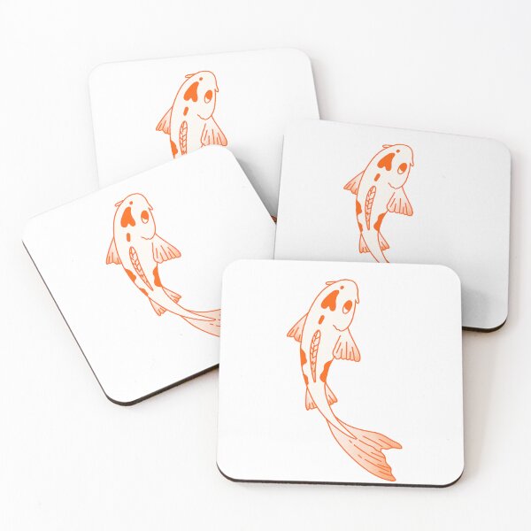 Item preview, Orange koi fish with heart design - fish lover designed and sold by GingerandMilk.