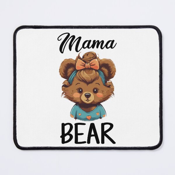 Item preview, Mama Bear Cute Mom Bear with Messy Bun Mothers Day designed and sold by Peculiarts.