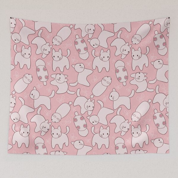 Item preview, rotating cat (white) designed and sold by papercreatyre.