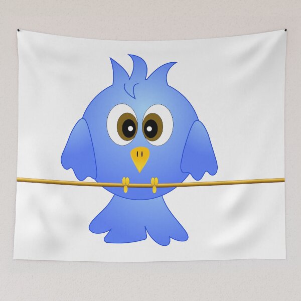 Item preview, Blue bird on the rope designed and sold by carlotoffolo.