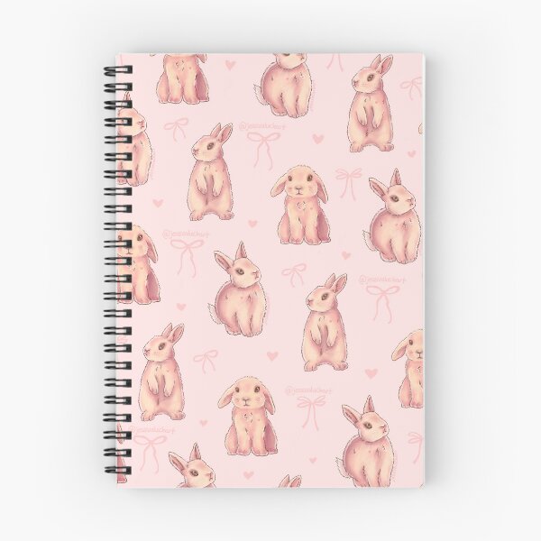 Item preview, Cute Pink Coquette Bunny Pattern designed and sold by jessvaluchart.