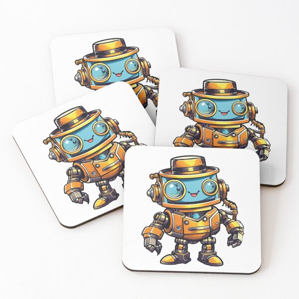 Item preview, Colorful cartoon robot: your new companion designed and sold by Ink-Kreativ.