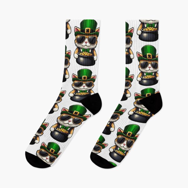 Item preview, Cat Leprechaun With Pot of Gold - Saint Patrick designed and sold by Vector-Artist.