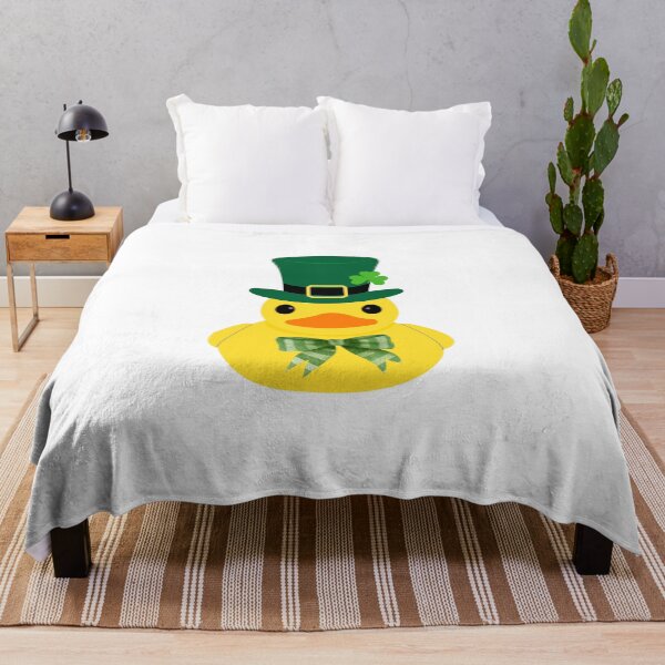 Artikelvorschau, St. Patricks Day Ente – Kleeblatt-Hut und Schleife entworfen und verkauft von DavidsDucks.