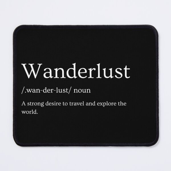 Item preview, Black White Aesthetic Minimalist Wanderlust Word Definition designed and sold by ixavee.