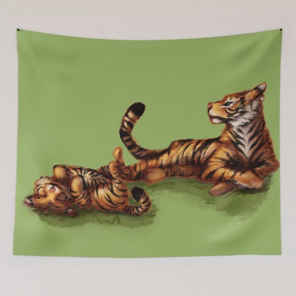 Item preview, Tiger mama and her cub designed and sold by DukkyDuck.