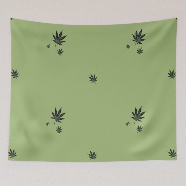 Item preview, Golden Outlined Cannabis Leaves designed and sold by LyssasMindArt.