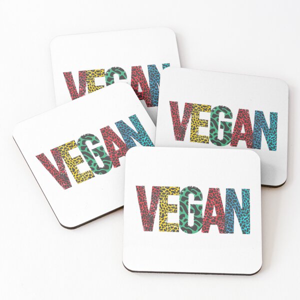 Item preview, Vegan Word Art T-Shirt | Bright Animal Print Letters #2 designed and sold by SorryFrog.