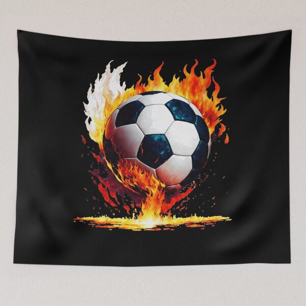 Item preview, FOOTBALL game on FIRE soccer lifestyle fan design designed and sold by Jt41.