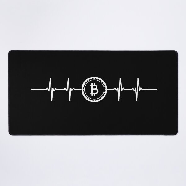 Item preview, Bitcoin white cardiogram designed and sold by Bitcoinomnis.