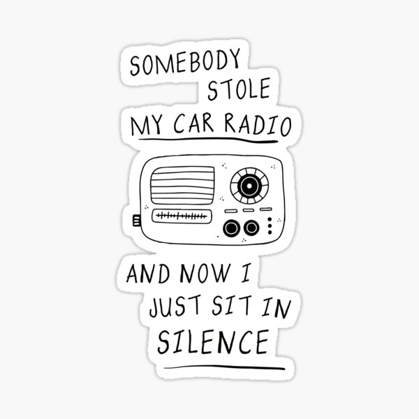 Vista previa del artículo con la obra «Radio de coche», diseñado y vendido por Fanverse Merchandise.
