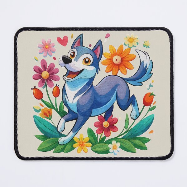 Item preview, Happy Siberian husky dog designed and sold by Mustela erminea.