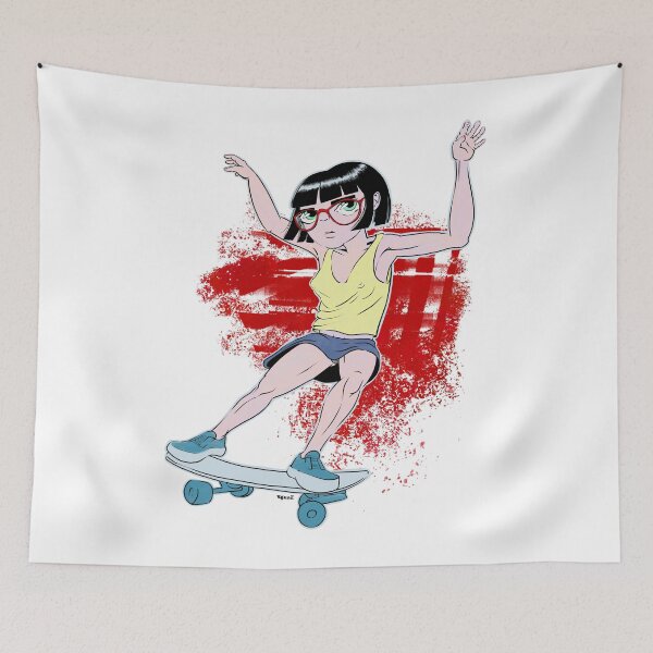 Item preview, Surfskate girl designed and sold by motylanoga.