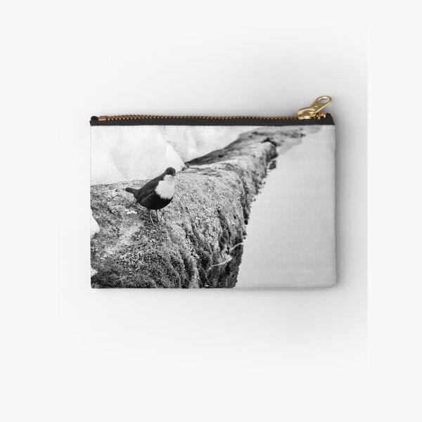 Item preview, On the stonewall. White-throated dipper bw designed and sold by Jouko Lehto Photography.