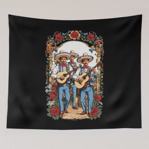 Item preview, Mariachi Band Iconic Guitarist Design designed and sold by LuminOrb.